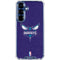 NBA Charlotte Hornets Distressed-Purple Galaxy S25 Clear Case